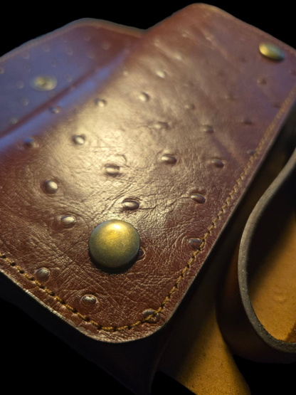 Pochette pipe cuir vachette
